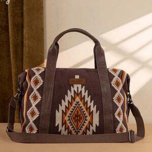 Wrangler Southwestern Print Duffle Bag Native Aztec Pattern Purse Handbags